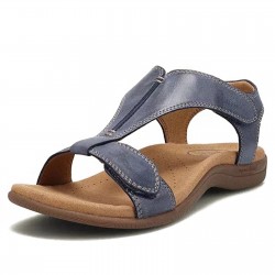 Women’s Round Toe Comfortable Soft Sole Casual Flat Large Size Sandals