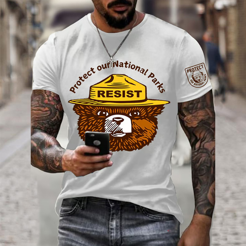 Men's Protect Our National Parks Printed T-shirt