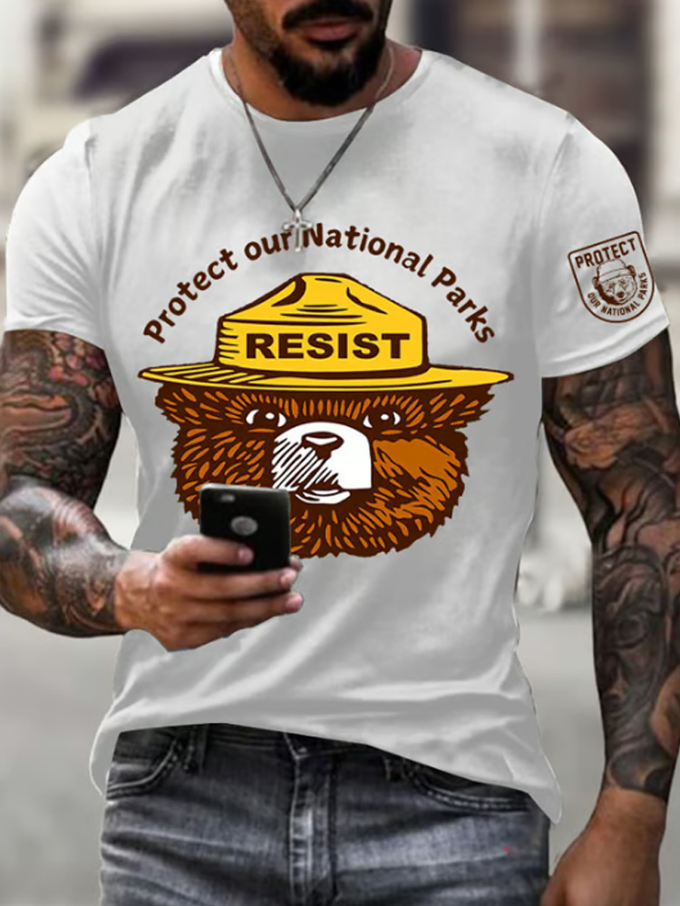 Men's Protect Our National Parks Printed T-shirt