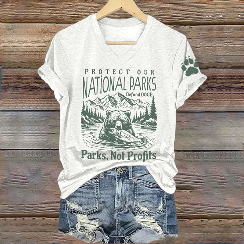 Women's Protect Our National Parks Printed T-shirt