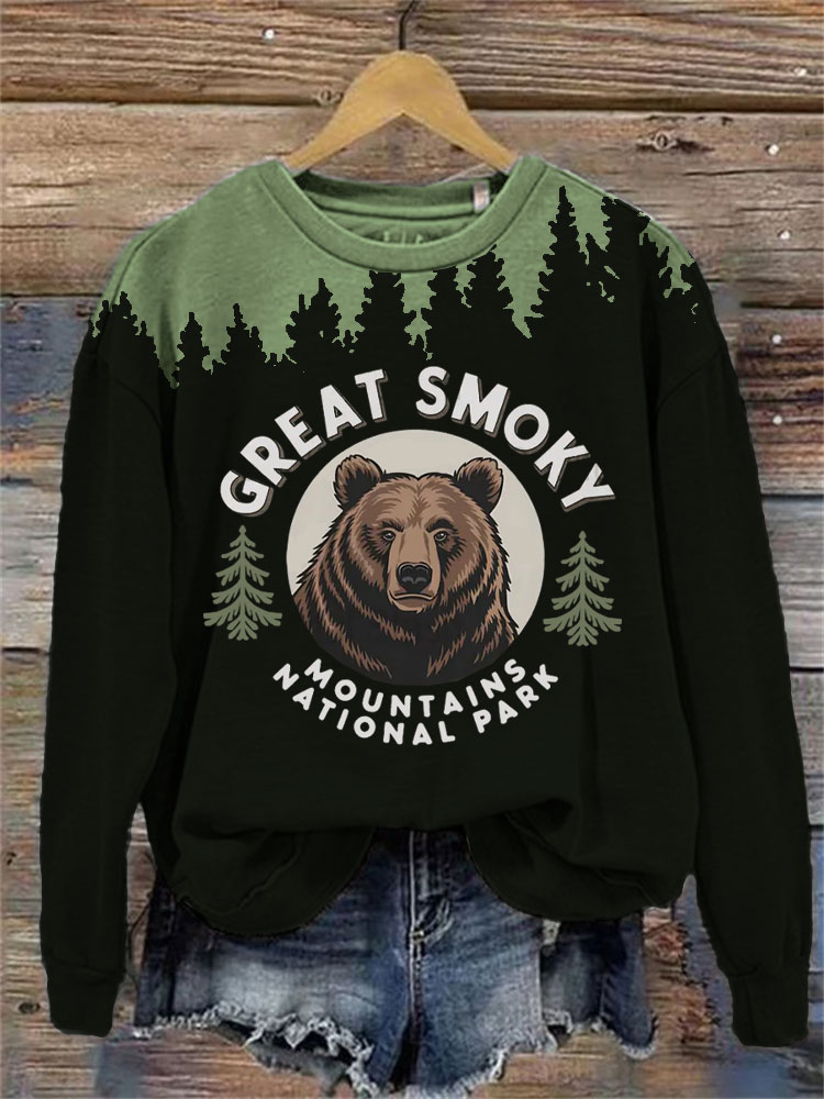 Women's Great Smoky Mountains National Parks Print Sweatshirt