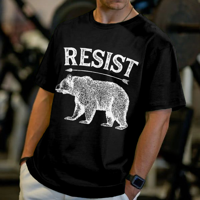 Men's Protect Our National Parks Bear Print Comfy T Shirt