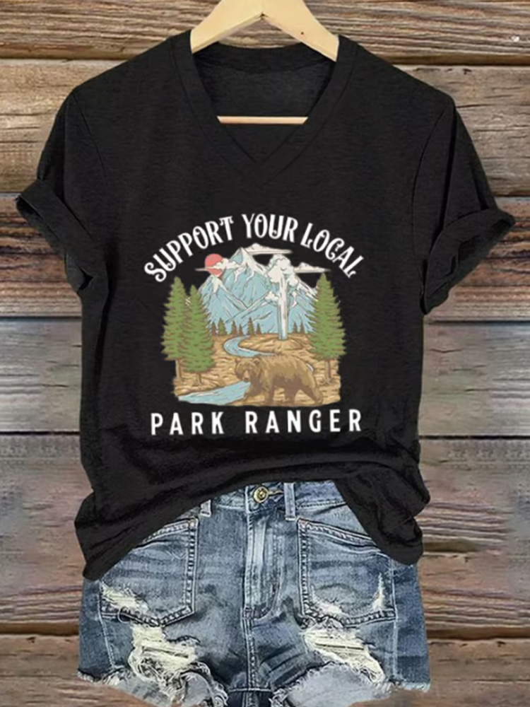 Women's Retro Protect Our National Parks Print T-shirt