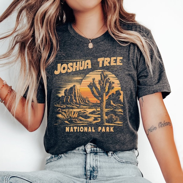 Vintage Joshua Tree National Park Hiking Gift T-shirt