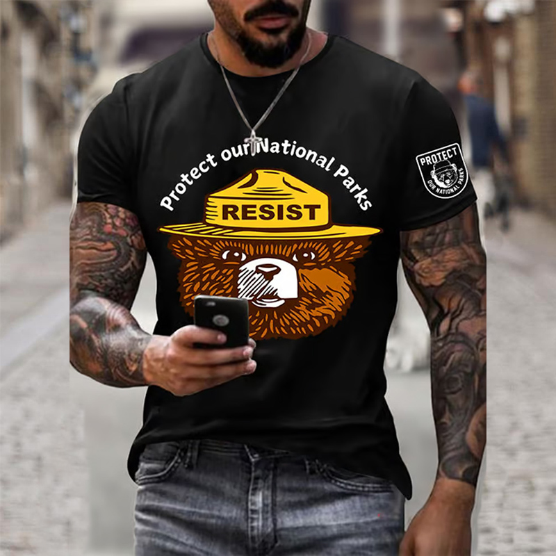 Men's Protect Our National Parks Printed T-shirt