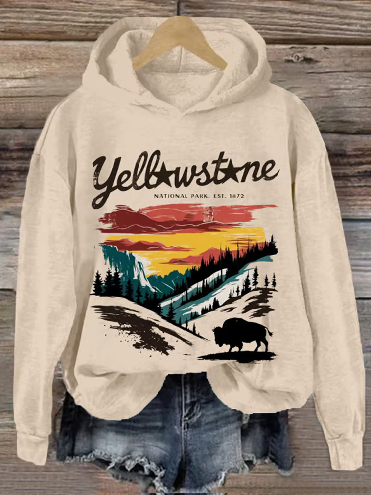 Women's National Parks Heat Transfer Hooded Sweatshirt